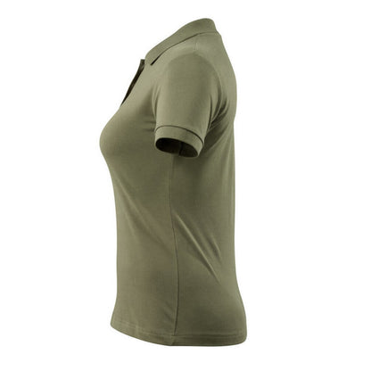 Moss Green - Side - Mascot Womens-Ladies Grasse Crossover Polo Shirt