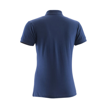 Navy - Back - Mascot Womens-Ladies Grasse Crossover Polo Shirt
