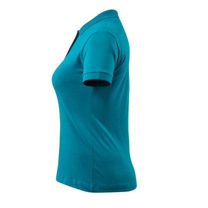 Petroleum Blue - Side - Mascot Womens-Ladies Grasse Crossover Polo Shirt
