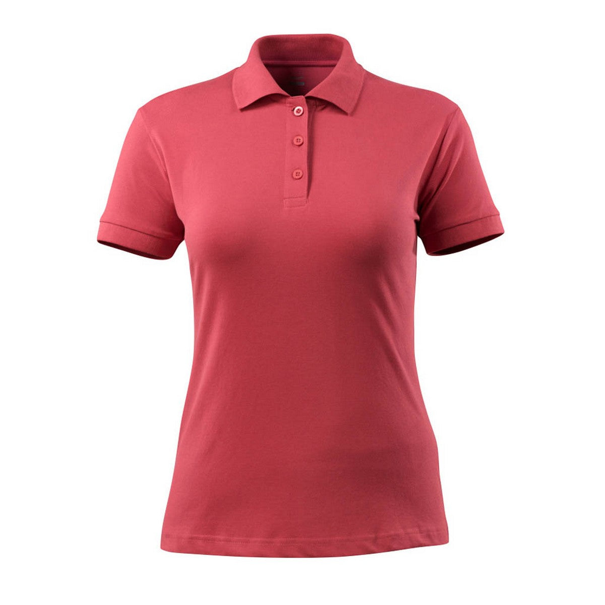 Raspberry Red - Front - Mascot Womens-Ladies Grasse Crossover Polo Shirt