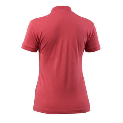 Raspberry Red - Back - Mascot Womens-Ladies Grasse Crossover Polo Shirt