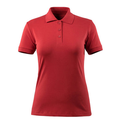 Red - Front - Mascot Womens-Ladies Grasse Crossover Polo Shirt