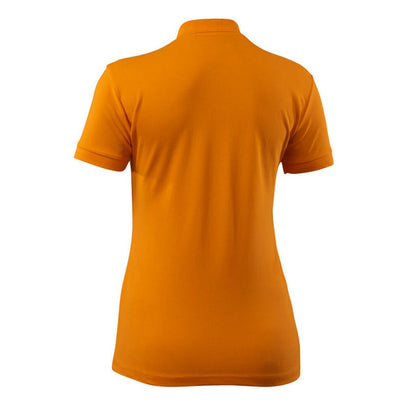 Bright Orange - Back - Mascot Womens-Ladies Grasse Crossover Polo Shirt