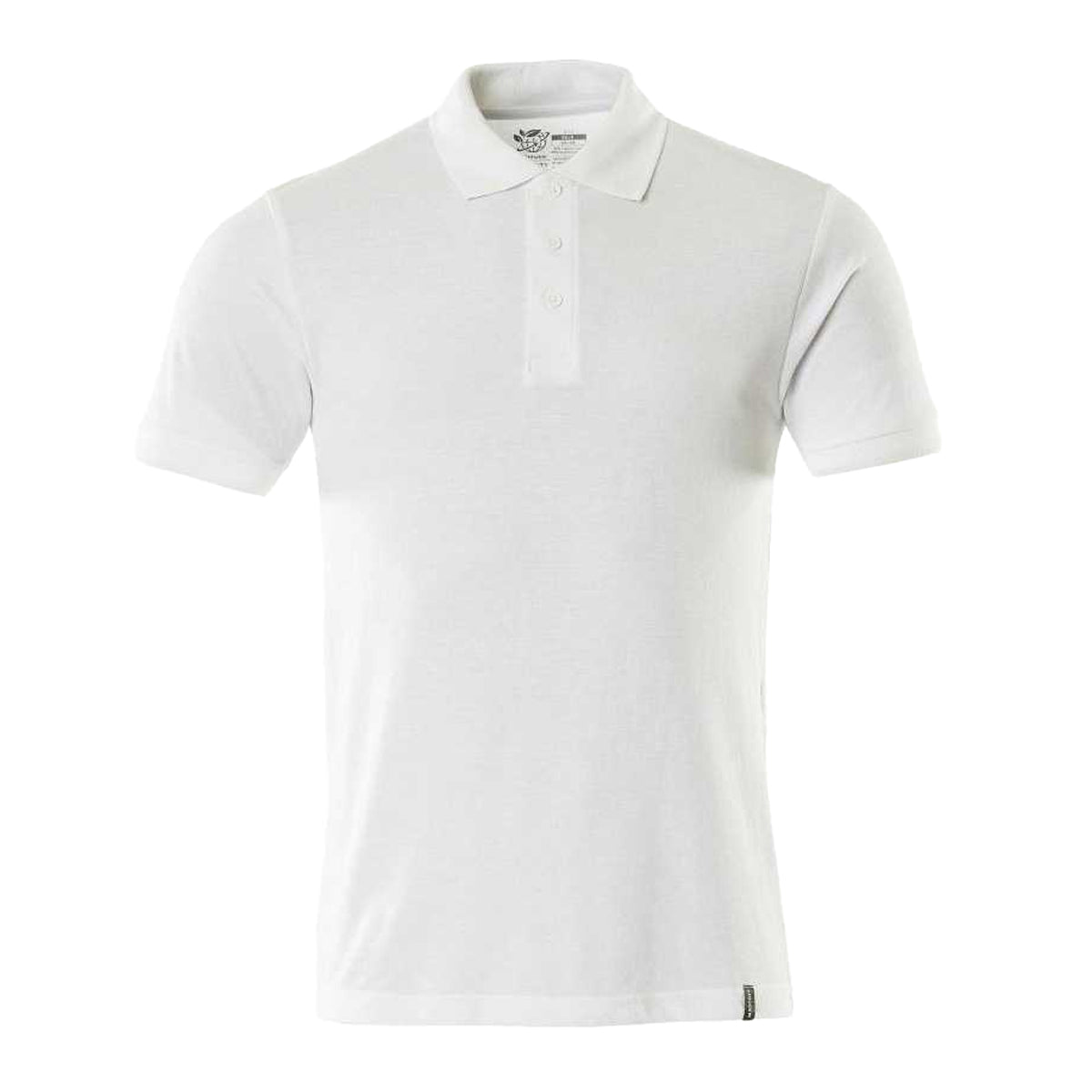 White - Front - Mascot Mens Crossover Polo Shirt