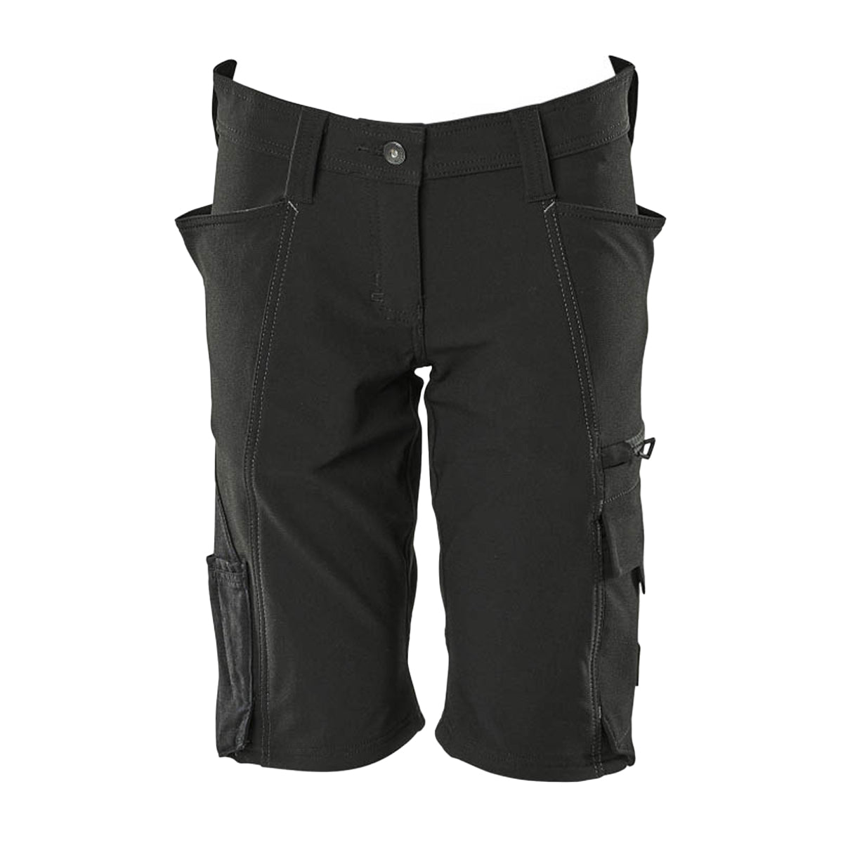 Black - Front - Mascot Mens Accelerate Work Shorts