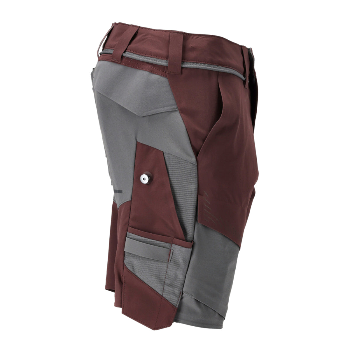 Bordeaux-Stone Grey - Lifestyle - Mascot Mens Customised Work Shorts