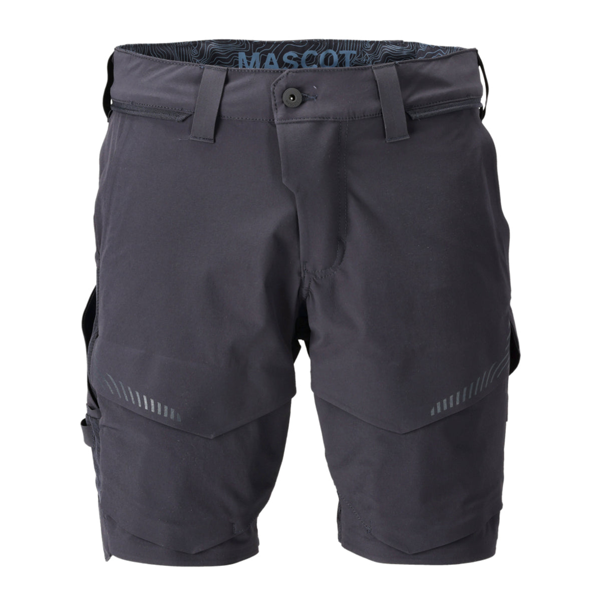 Dark Navy - Front - Mascot Mens Customised Work Shorts