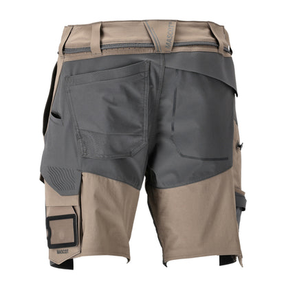Dark Sand-Stone Grey - Back - Mascot Mens Customised Work Shorts