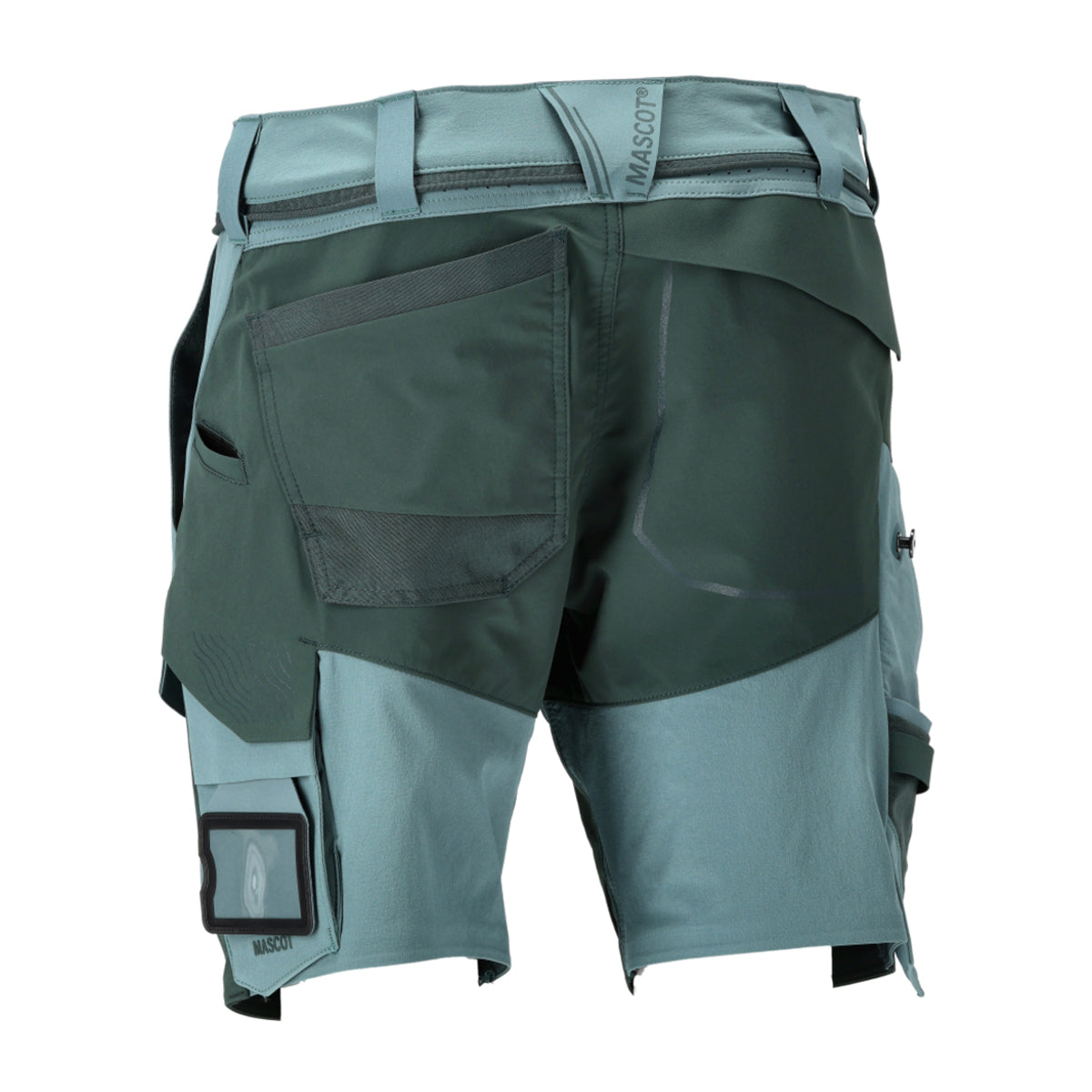 Light Forest Green-Forest Green - Back - Mascot Mens Customised Work Shorts