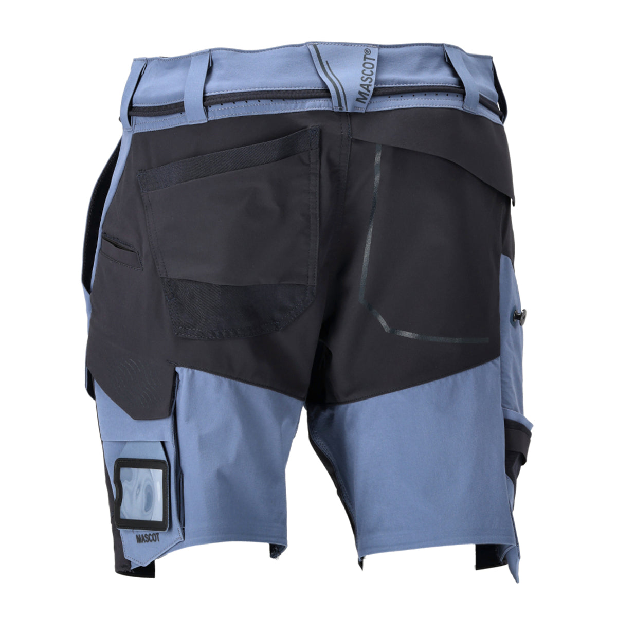 Stone Blue-Dark Navy - Back - Mascot Mens Customised Work Shorts
