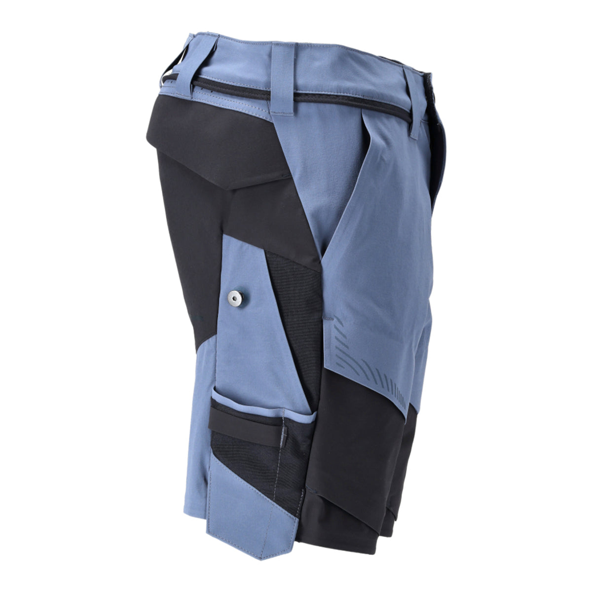 Stone Blue-Dark Navy - Lifestyle - Mascot Mens Customised Work Shorts