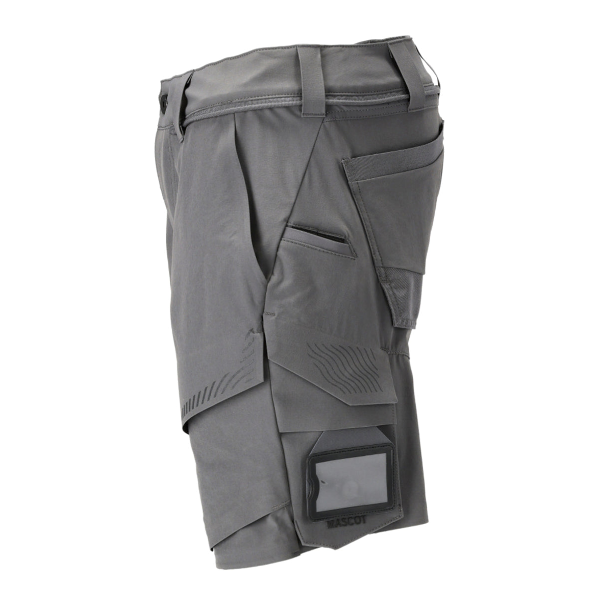 Stone Grey - Side - Mascot Mens Customised Work Shorts