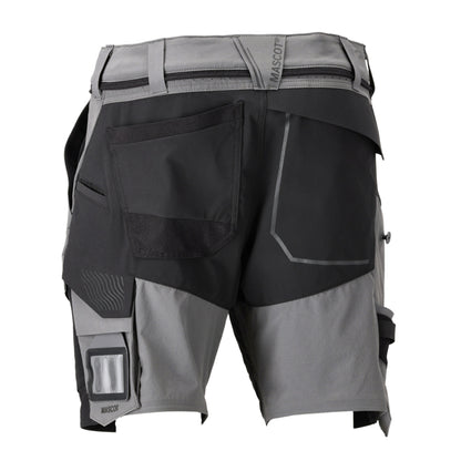 Stone Grey-Black - Back - Mascot Mens Customised Work Shorts