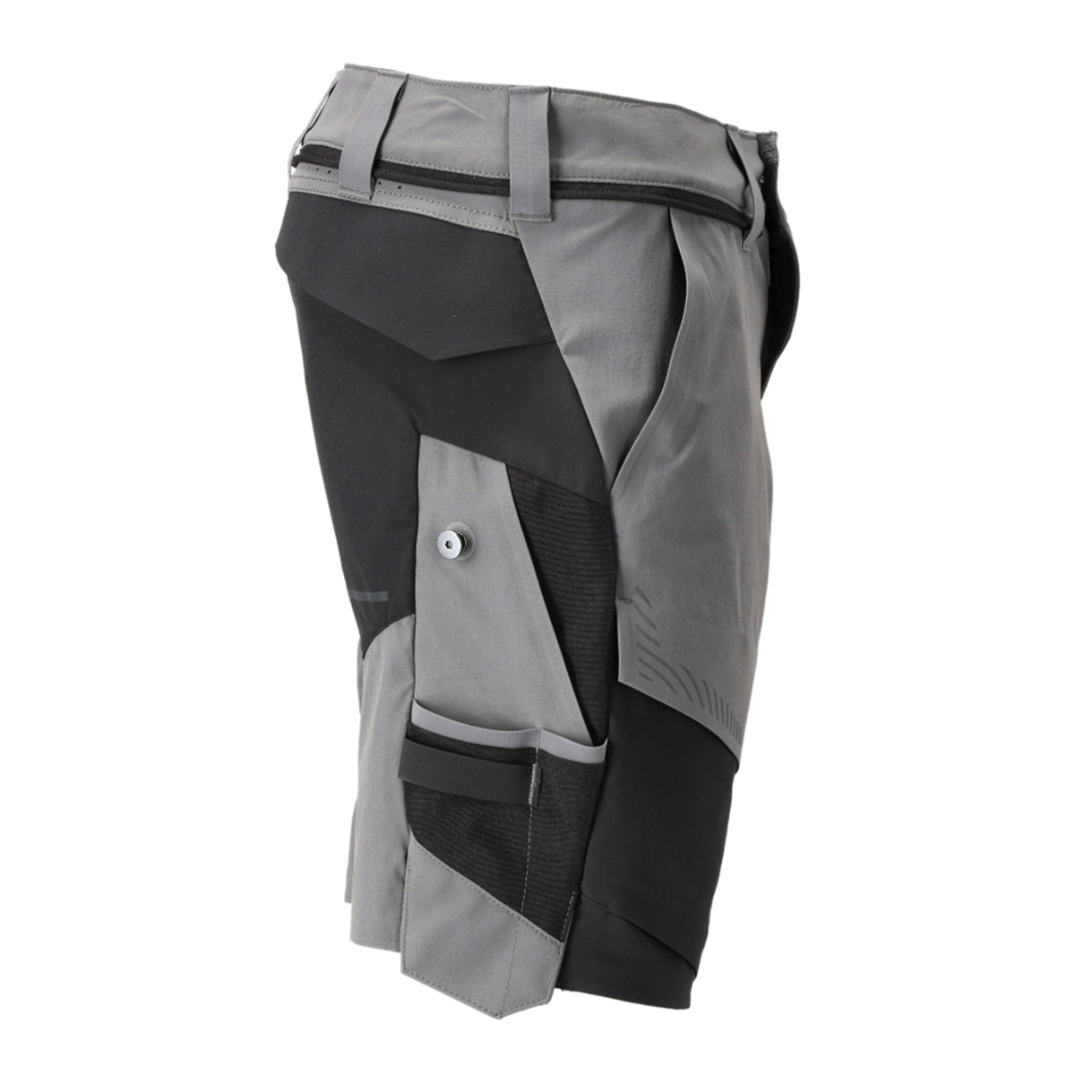 Stone Grey-Black - Lifestyle - Mascot Mens Customised Work Shorts