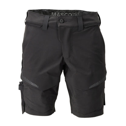Black - Front - Mascot Mens Customised Work Shorts