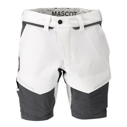 White-Stone Grey - Front - Mascot Mens Customised Work Shorts