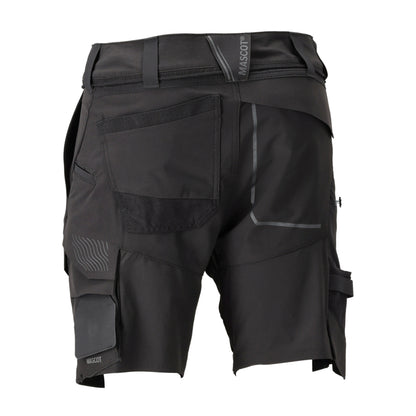 Black - Back - Mascot Mens Customised Work Shorts