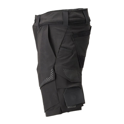 Black - Side - Mascot Mens Customised Work Shorts