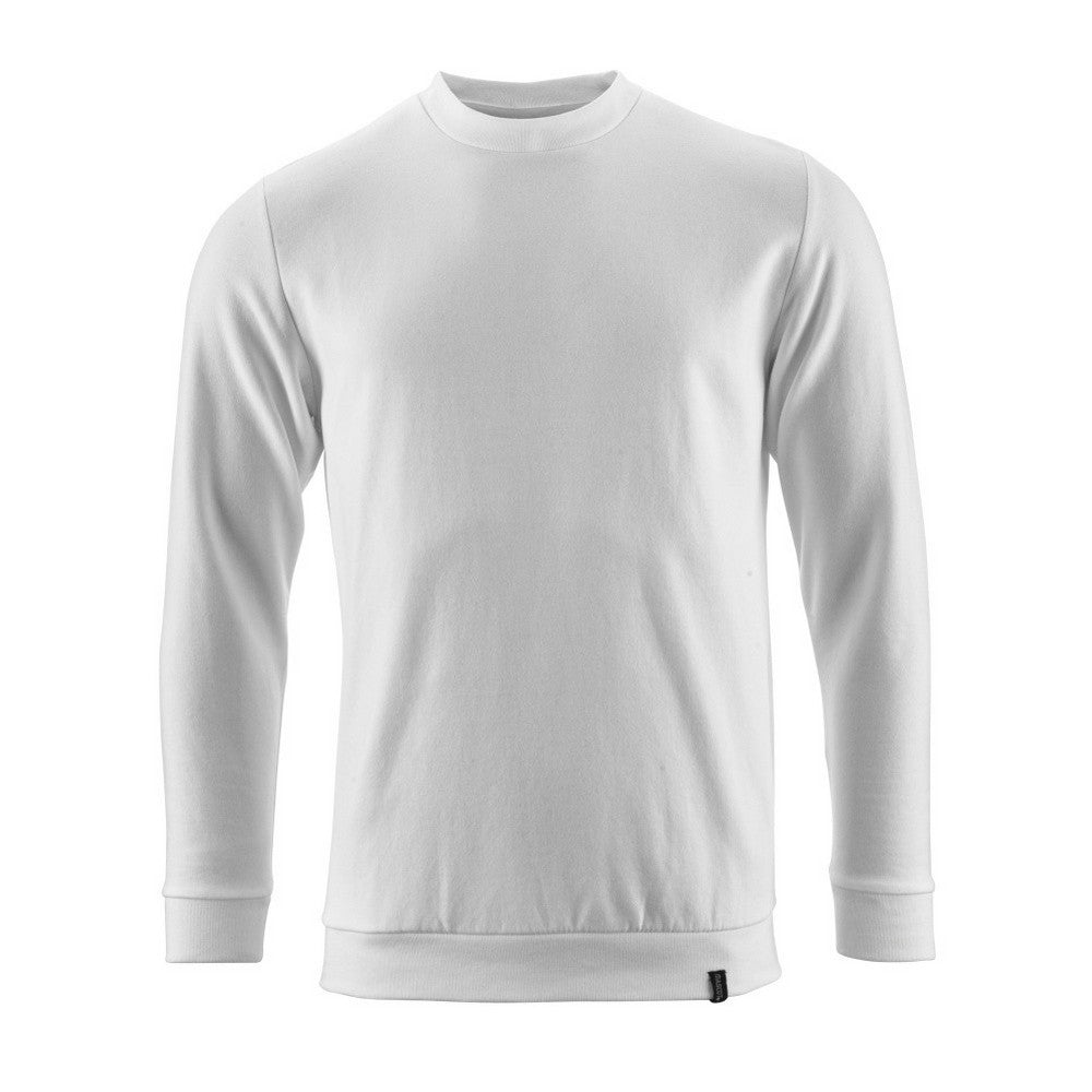 White - Front - Mascot Mens Crossover Sweatshirt