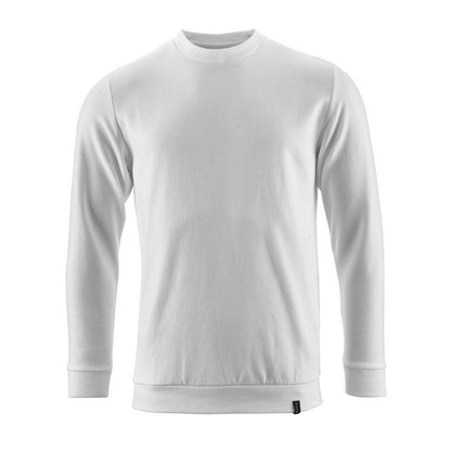 White - Front - Mascot Mens Crossover Sweatshirt