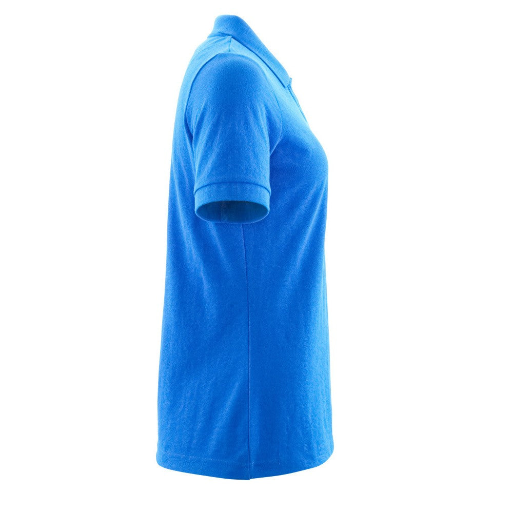 Azure Blue - Side - Mascot Womens-Ladies Crossover Polo Shirt