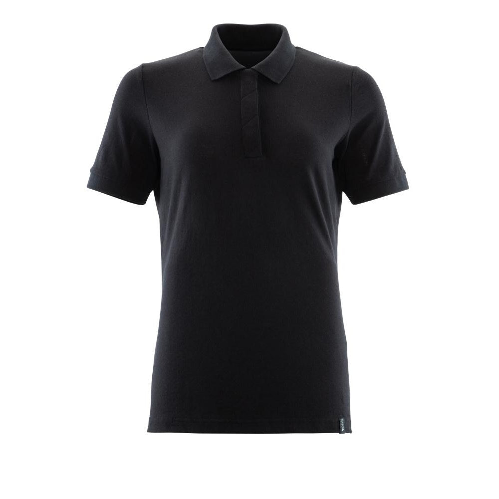 Deep Black - Front - Mascot Womens-Ladies Crossover Polo Shirt