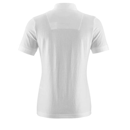 White - Back - Mascot Womens-Ladies Crossover Polo Shirt