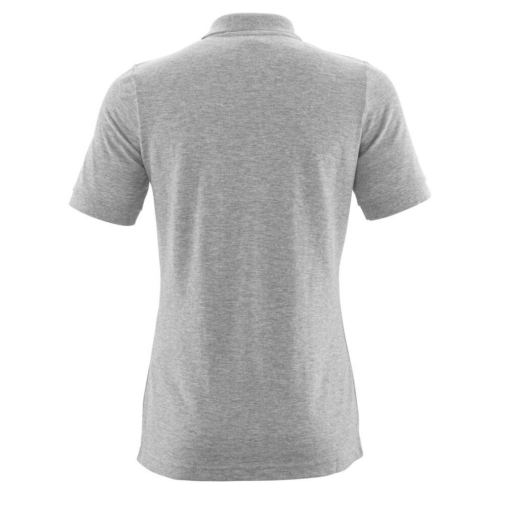 Grey - Back - Mascot Womens-Ladies Crossover Polo Shirt
