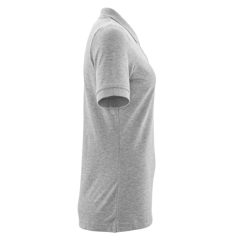 Grey - Side - Mascot Womens-Ladies Crossover Polo Shirt