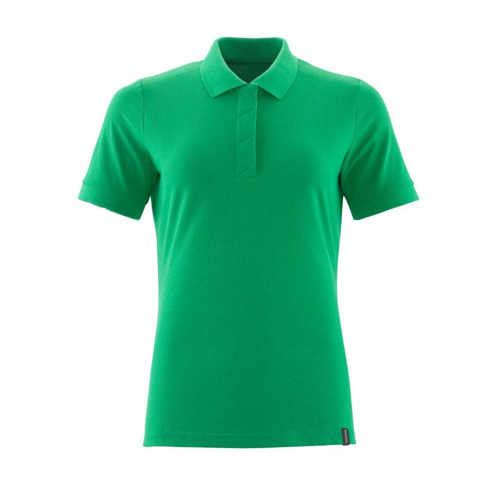 Grass Green - Front - Mascot Womens-Ladies Crossover Polo Shirt
