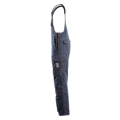 Dark Navy - Lifestyle - Mascot Mens Multisafe Knee Pad Pockets Bib And Brace Overall