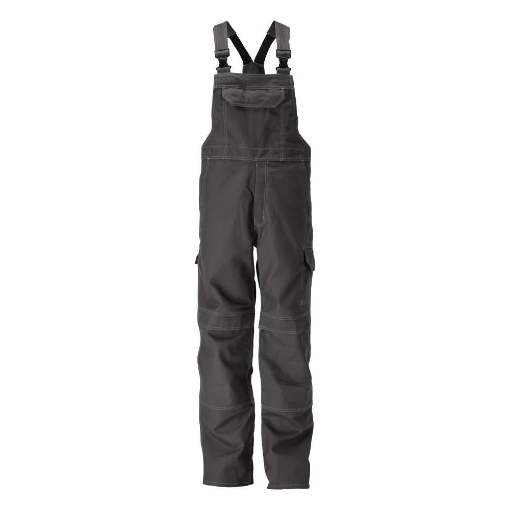 Dark Anthracite - Front - Mascot Mens Multisafe Knee Pad Pockets Bib And Brace Overall