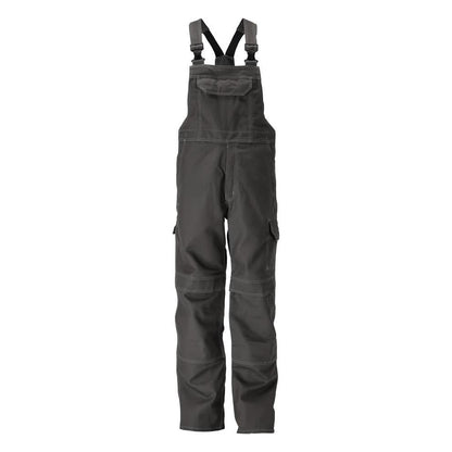 Dark Anthracite - Front - Mascot Mens Multisafe Knee Pad Pockets Bib And Brace Overall