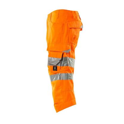 Hi Vis Orange - Lifestyle - Mascot Mens Safe Supreme 3-4 Length Trousers