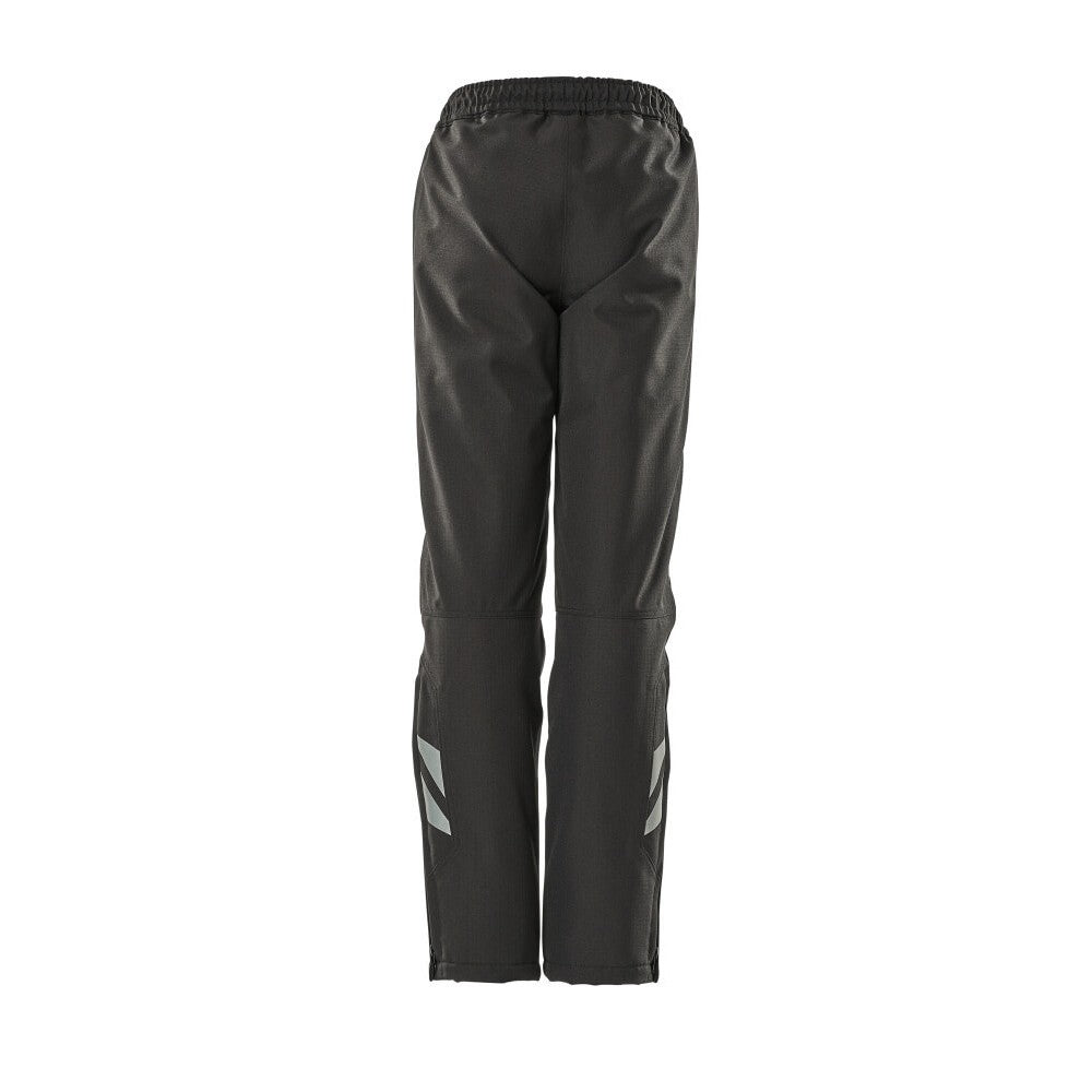 Black - Back - Mascot Childrens-Kids Accelerate Waterproof Over Trousers