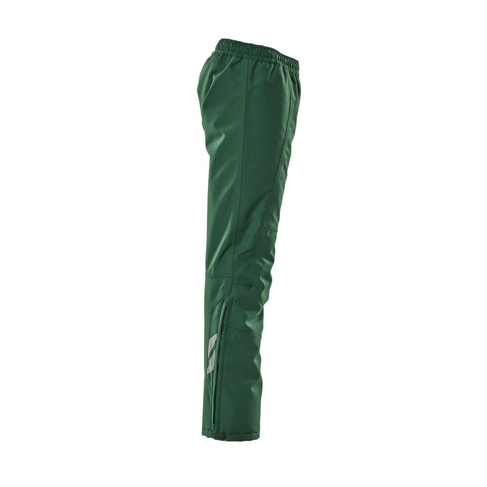 Green - Side - Mascot Childrens-Kids Accelerate Waterproof Over Trousers