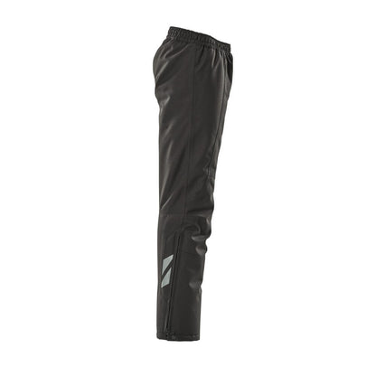 Black - Side - Mascot Childrens-Kids Accelerate Waterproof Over Trousers