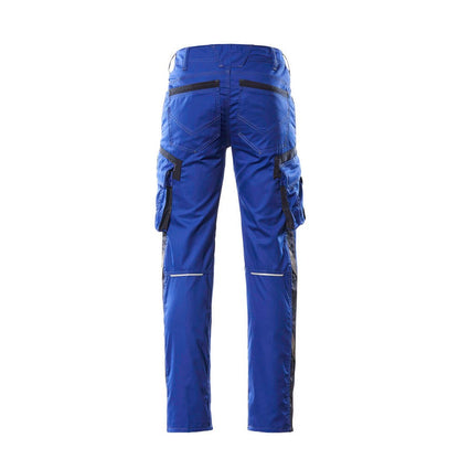 Royal Blue-Dark Navy - Back - Mascot Mens Ingolstadt Unique Two Tone Work Trousers