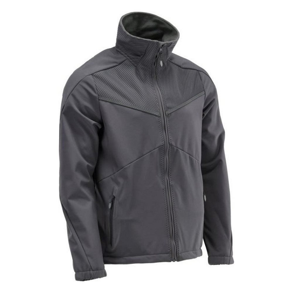 Stone Grey - Lifestyle - Mascot Mens Customised Soft Shell Jacket