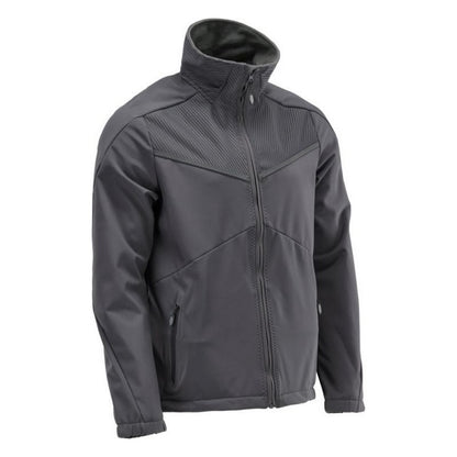 Stone Grey - Lifestyle - Mascot Mens Customised Soft Shell Jacket