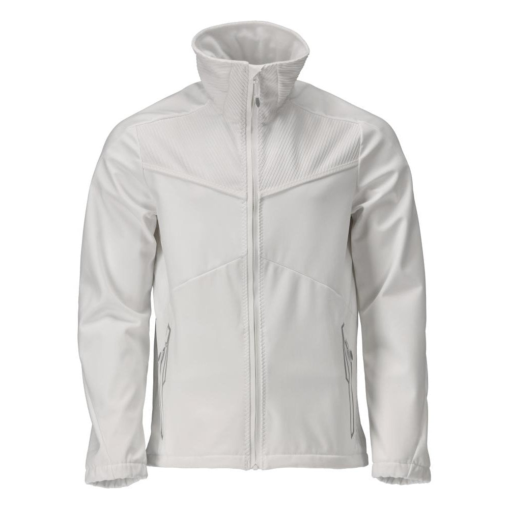 White - Front - Mascot Mens Customised Soft Shell Jacket