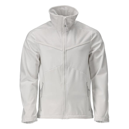 White - Front - Mascot Mens Customised Soft Shell Jacket