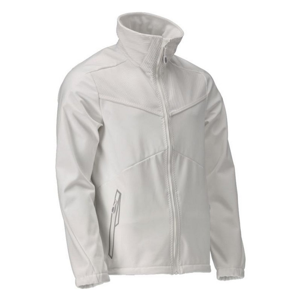 White - Lifestyle - Mascot Mens Customised Soft Shell Jacket