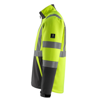 Hi Vis Yellow-Dark Anthracite - Lifestyle - Mascot Unisex Adult Safe Light Soft Shell Jacket