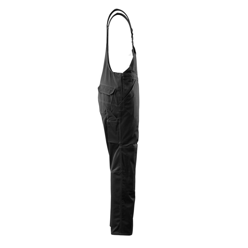 Black - Side - Mascot Mens Industry Lowell Bib And Brace Overall