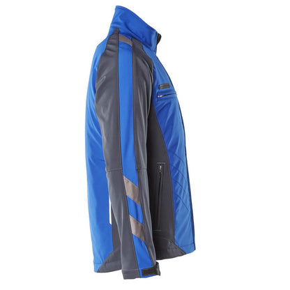Royal Blue-Dark Navy - Side - Mascot Mens Unique Dresden Soft Shell Jacket