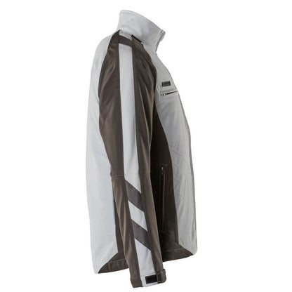 White-Dark Anthracite - Side - Mascot Mens Unique Dresden Soft Shell Jacket