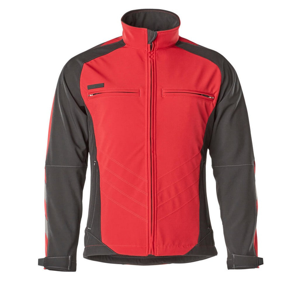 Red-Black - Front - Mascot Mens Unique Dresden Soft Shell Jacket