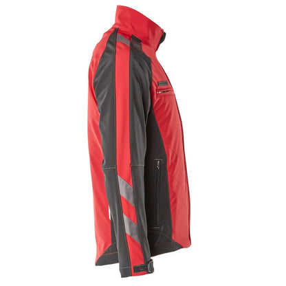 Red-Black - Side - Mascot Mens Unique Dresden Soft Shell Jacket