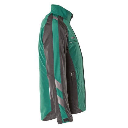 Green-Black - Side - Mascot Mens Unique Dresden Soft Shell Jacket